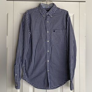 Men's American Eagle Outfitters Button-up Shirt Long Sleeve Gingham Print Sz S